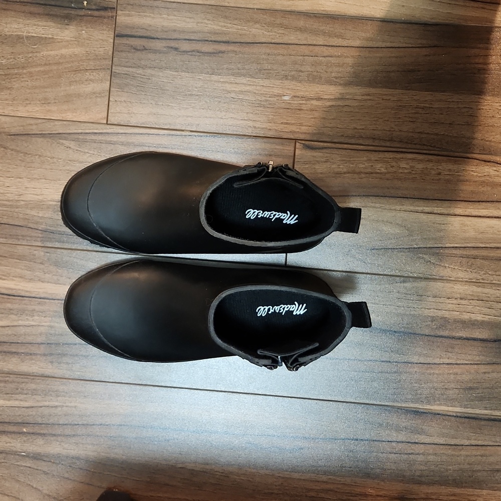 Madewell zip up Rain Boot size 7, black